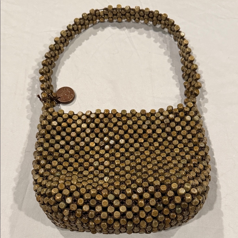 The Sak Brown Beaded Shoulder Bag